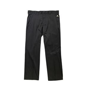Adidas Pants Mens 38 Black Straight Lightweight Wicking Golf Chino Inseam 30